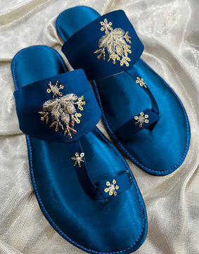 Blue beauty Kolhapuri