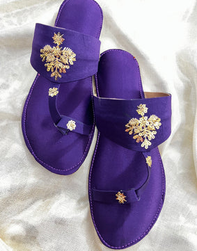 Purple beauty Kolhapuri