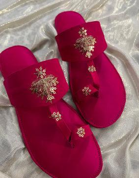 Pink beauty Kolhapuri