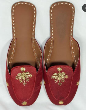 Backless Beauty Loafer Red