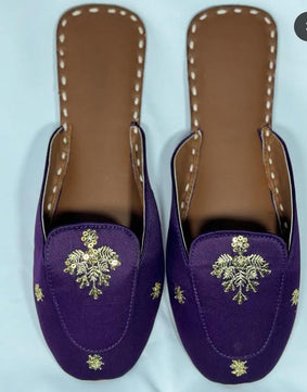 Backless Beauty Loafer Purple ( Limited Stock Flat 47% 🤩 )