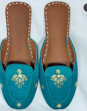 Backless Beauty Loafer Seegreen