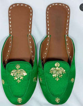 Backless Beauty Loafer Green