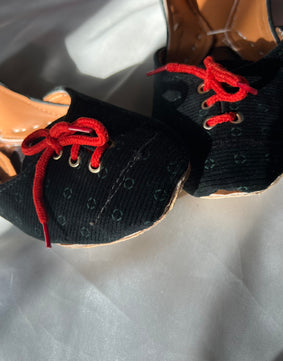 Black velvet brogues ( Limited Stock Up to 47% 🤩 )