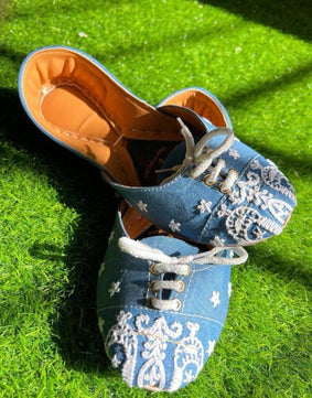 Sky blue brogues