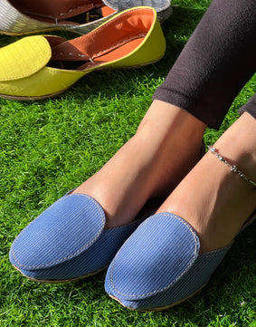 Blue casual loafer