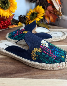 Wild-flower Midnight Espadrille 💥  (MAKE TO ORDER)